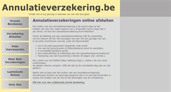 Desktop Screenshot of annulatieverzekering.be